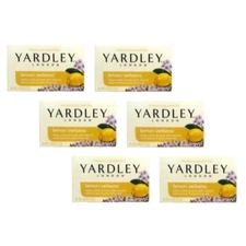 6 Pack Yardley Lemon Verbena With Shea Butter Bar Soap 4 Ounce Each