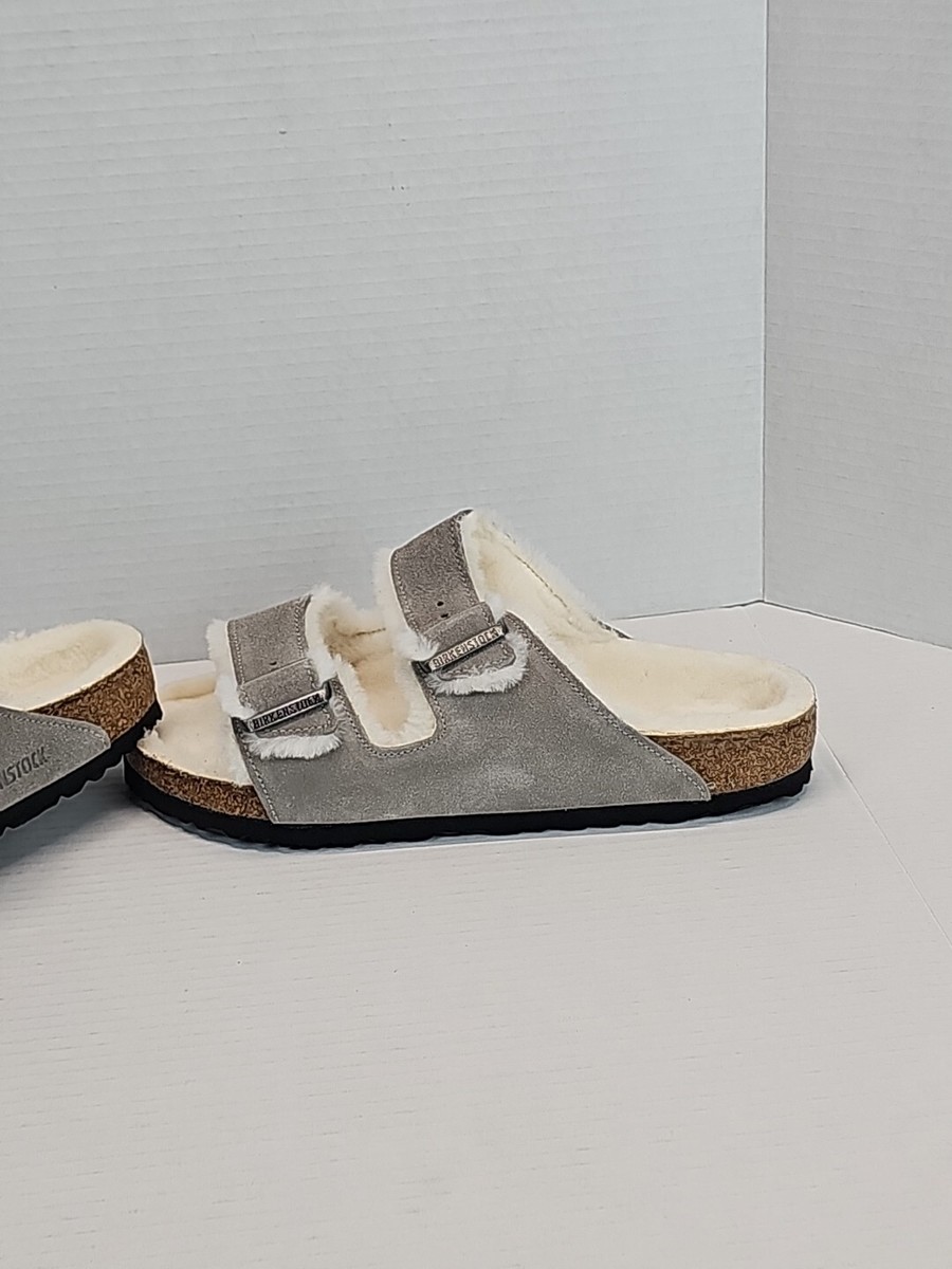 BIRKENSTOCK✴︎size41 Birkenstock Arizona Shearling Lined Sandals Women Sz 10 Men Sz 8