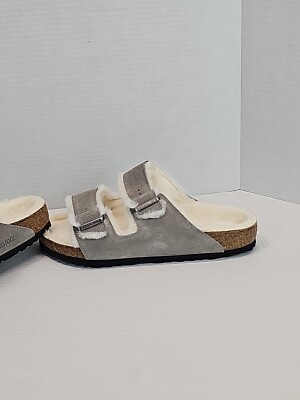 BIRKENSTOCK✴︎size41 Birkenstock Arizona Shearling Lined Sandals Women Sz 10 Men Sz 8