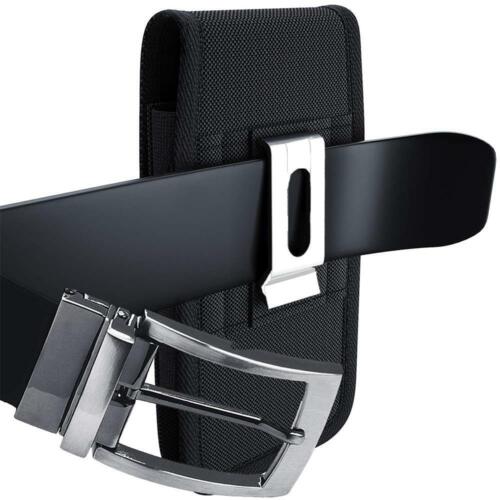 For OnePlus 7 Pro Case Cover Belt Clip Holster Rugged Nylon Vertical Pouch Black - Picture 7 of 8