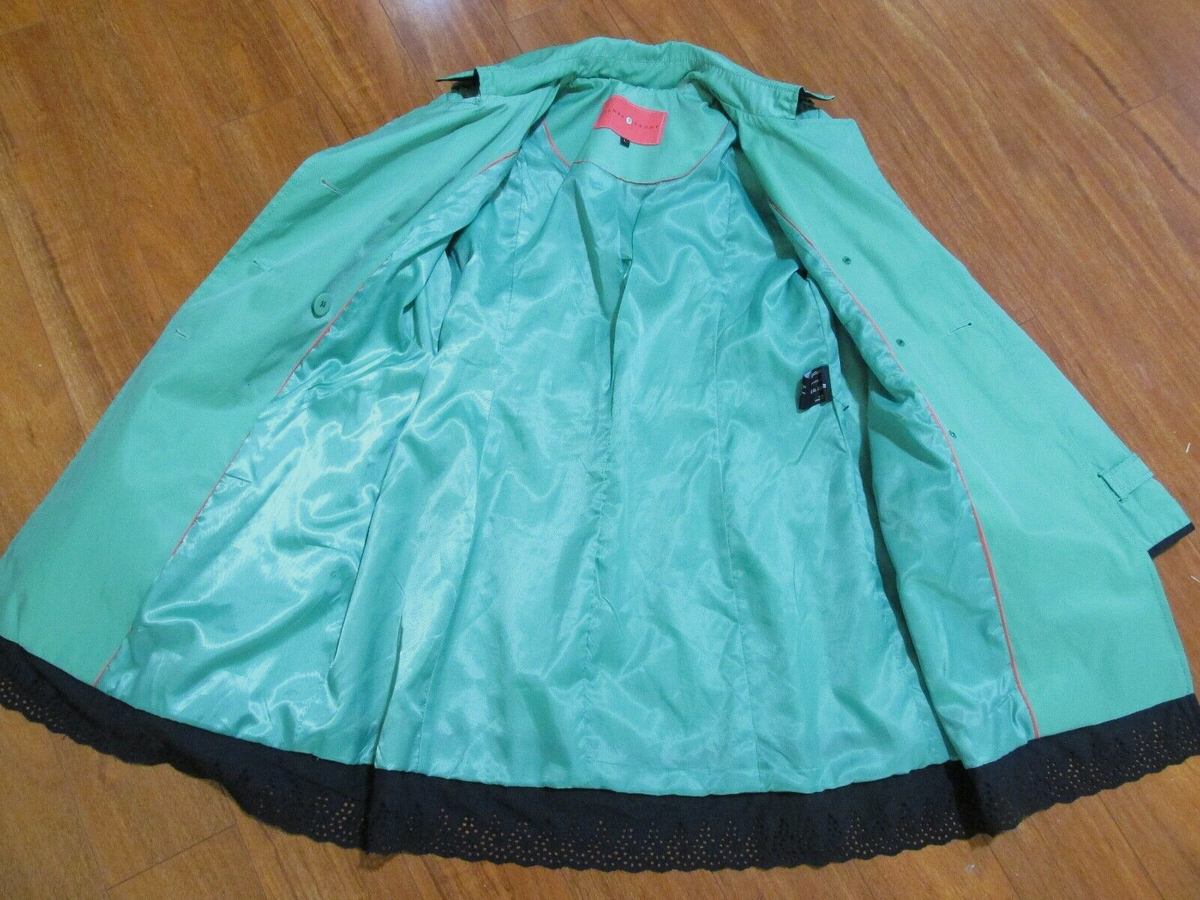 IVANKA TRUMP Double Breasted Trench Coat sz L | eBay