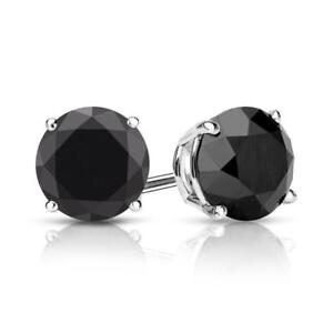 1 Ct Black Diamond Stud Earrings 5mm Women And Men S Stud Earring