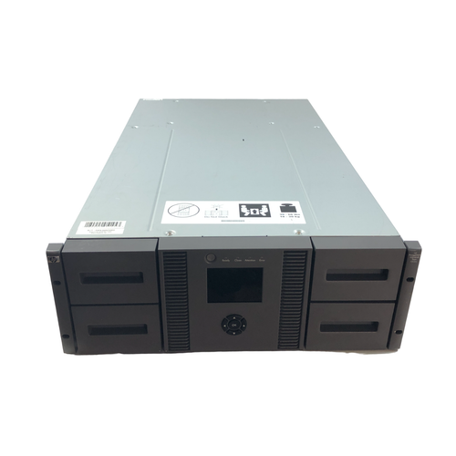 HP MSL4048 G3 SAS LTO6 Tape Library w/ 2 Drives AQ288D *Bent USB Ports