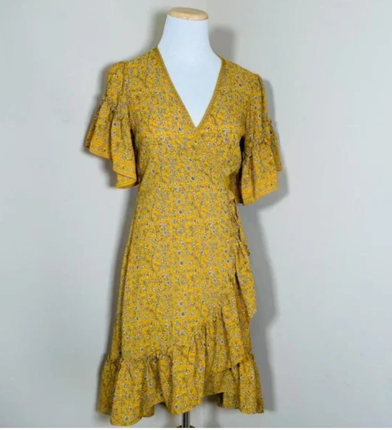 Max studio yellow dress sale