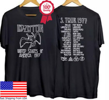 Led-Zeppelin 1977 American Tour T-Shirt 2 Sided