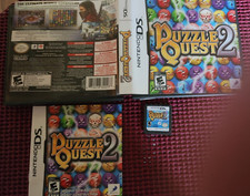 Nintendo DS PUZZLEQUEST 2 Case-Booklet-Cartridge-Vintage-Free Ship