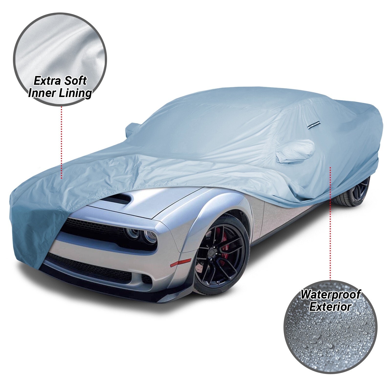 2008-2024 Dodge Challenger Custom Car Cover - All-Weather Waterproof Protection