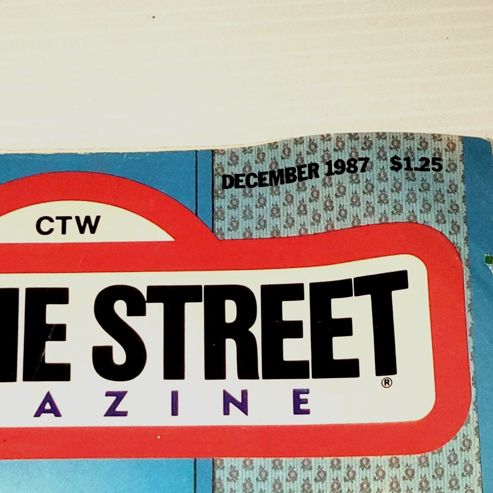 Vintage CTW Sesame Street Magazine December 1987 Bert & Ernie Seasons Greetings - Image 2 of 4