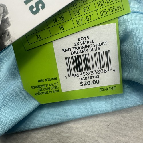 DSG Boys Youth Knit Training Shorts Size 2 XS Dreamy Blue - Picture 5 of 7