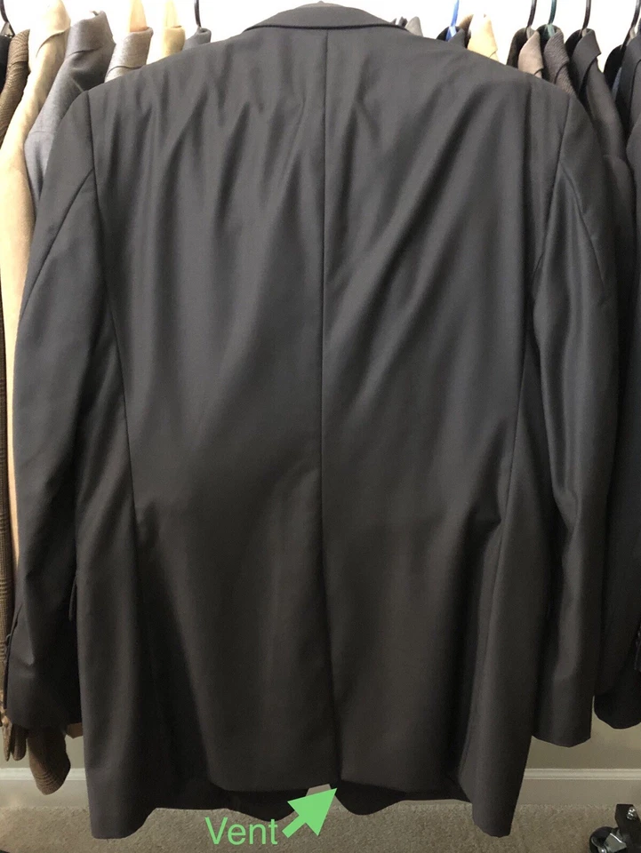 Jos A Bank Signature Collection Black Tuxedo Suit 48 XLG Jacket, 42x32 Pants - Image 3 of 4