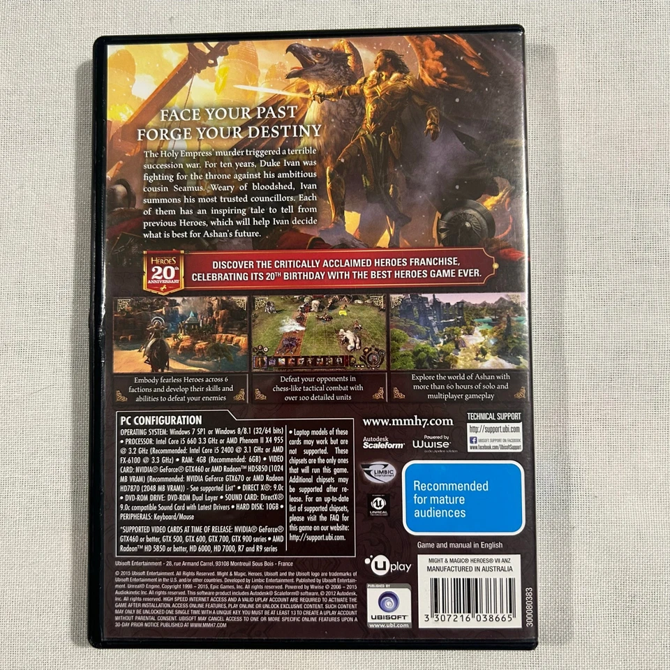 Might & Magic Heroes VII PC Game 2015 DVD-Rom 2 Discs - Image 2 of 4