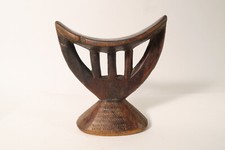 Alte Nackenst&uuml;tze Sidamo Arsi FP48 &Auml;thiopien Old head rest Wood Appui-tete
