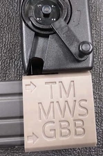 Tokyo Marui MWS M4 Airsoft GBBR Odin Speedloader Adapter (Tan)