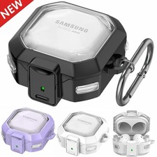 For Samsung Galaxy Buds 2/Live/2 Pro/Pro/FE 2023 Shockproof PC TPU Case w/ Lock