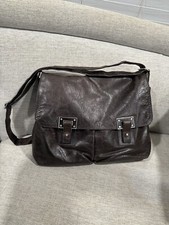Orciani Leather Crossbody Satchel Messenger  Business Bag