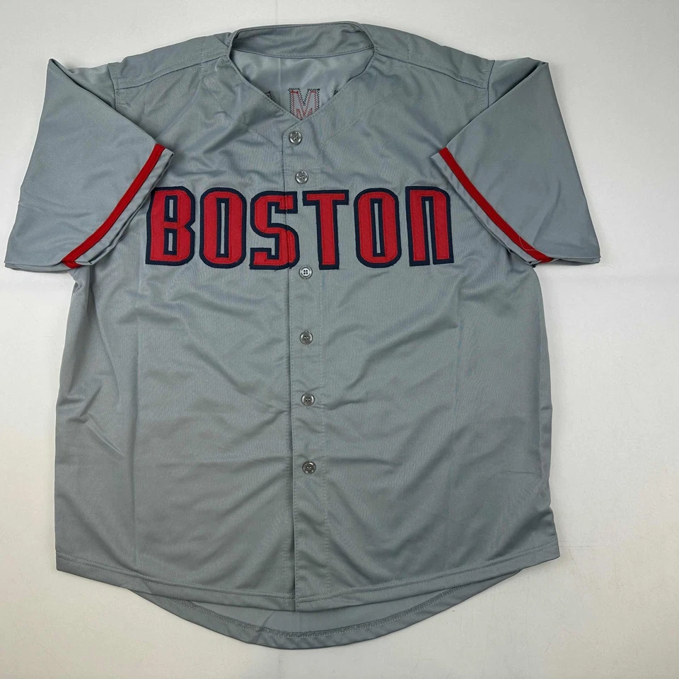 Facsimile Autographed Roger Clemens Boston Grey Reprint Jersey Size Men's XL - Image 3 of 4