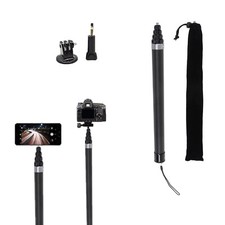 9.8ft Long Selfie Stick Pole Invisible 110inch280cm ,Light Carbon Fiber Exte...