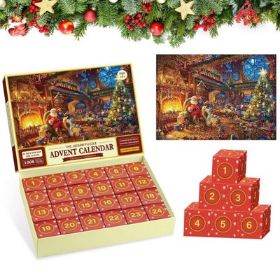 1008PCS Puzzle Abenteuer Puzzle 2023 Weihnachts puzzle Neu Advents kalender
