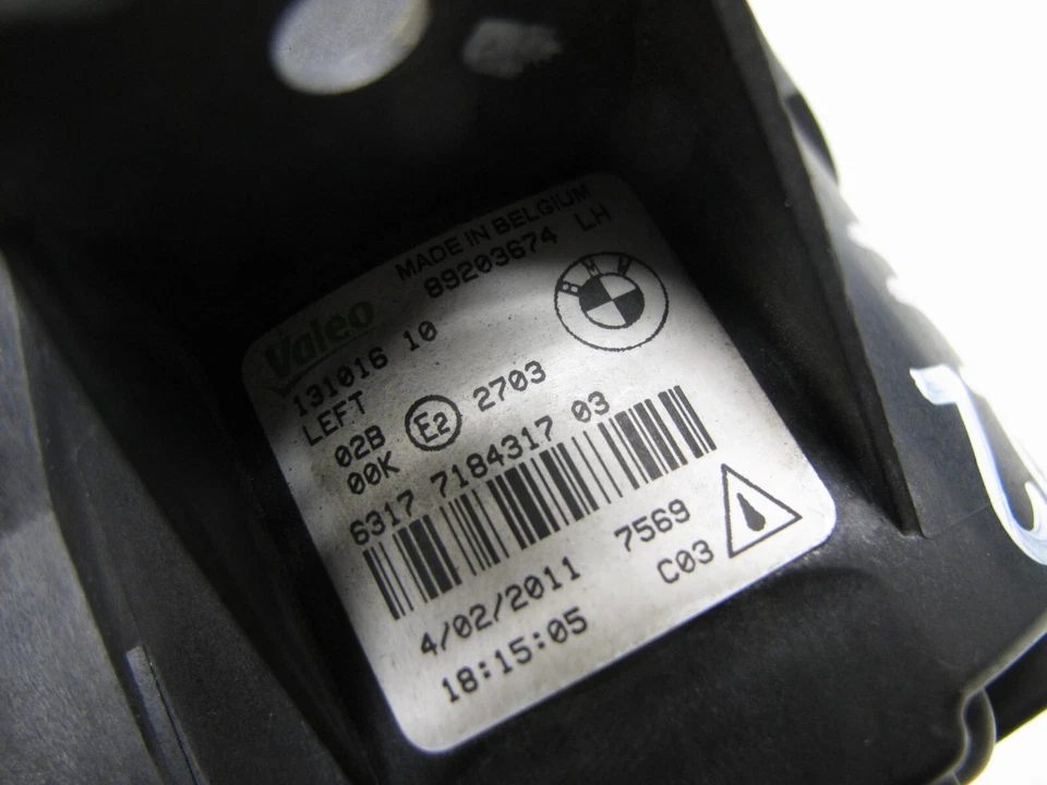 11-13 FARO ANTINIEBLA BMW X5 E70 VALEO DELANTERO IZQUIERDO LADO DEL CONDUCTOR OEM 060422 Foto 4 de 4