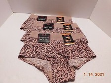 Maidenform 3 Pair One Fab Fit Boyshort Tagless Size S/5 Wash Leopard 40760 NWT