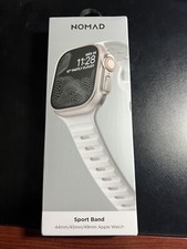 NOMAD Apple Watch Sport Strap FKM Band White 45/49mm M/L New Authentic