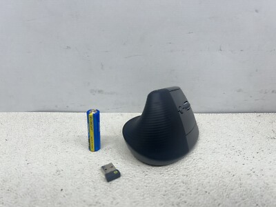 Logitech - Lift Vertical Wireless Ergonomic Mouse with 4 Buttons - Graphite -