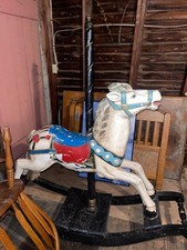 antique carnival rocking horse