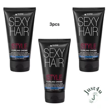 Sexy Hair Style Curling Creme Curl Moisturizing Control Creme 5.1oz (3PACK)
