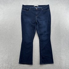 Levi's Signature Women's Jeans Mid Rise Boot Cut Dark Wash in Size 20M