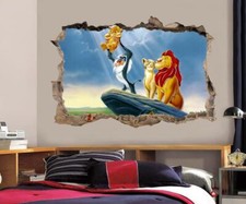 LION KING Simba Smashed Wall Decal Graphic Wall Sticker Decor Art Disney H384