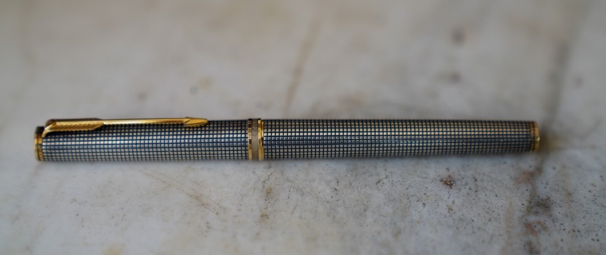 Stylo Plume PARKER PREMIER Argent Massif 925 - Plume En Or 18K XF, Occasion De Luxe