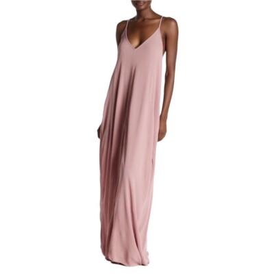 Love Stitch Gauze Maxi Dress Size M/L Smokey Orchid Pink Vacation NWT $88 |  eBay
