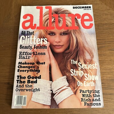 Allure magazine December 1992 Claudia Schiffer Naomi Campbell Eva Herzigova