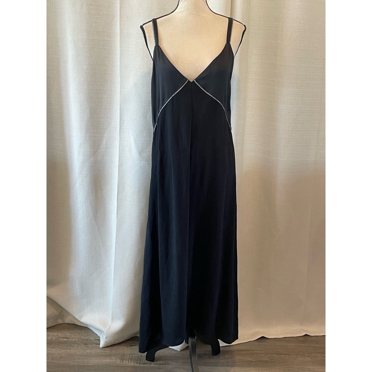 Midi Dress Zara Black Camisole Dress Midi Zara Robe Satinee Black