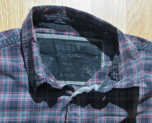 guess burgundy shirt