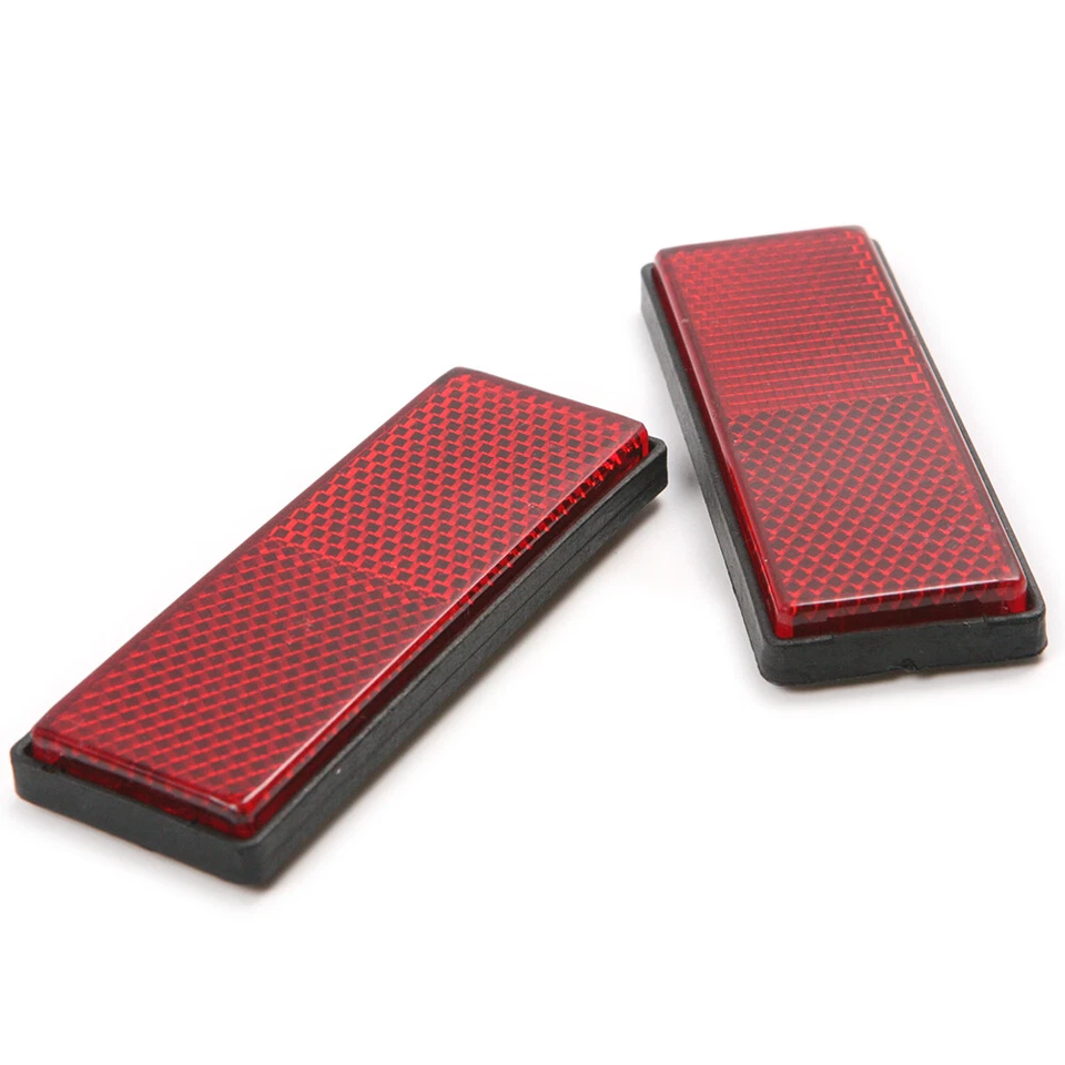 2/4/8x Car Truck Warning Plastic Reflective Safety Plate Tape Reflector Sticker Foto 4 de 4