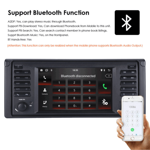 für BMW E39 E53 X5 5er 7'' Autoradio CarPlay GPS Navigator WIFI BT +USB RDS FM - Bild 4 von 10