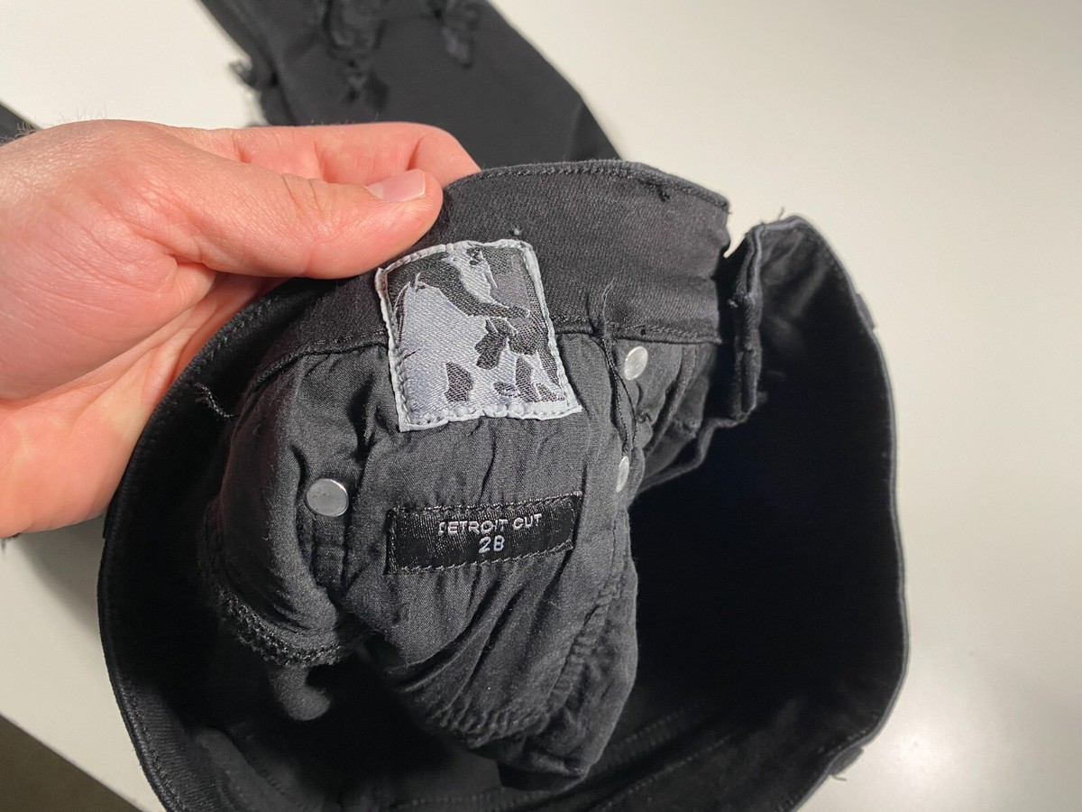 Rick Owens DRKSHDW Mens Strobe Tyrone Detroit Cut Jeans Rick Owens DRKSHDW Mens Strobe Tyrone Detroit Cut Jeans