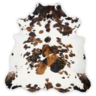 Cowhide Rug - Tricolor,High quality, Kuhfell,(M)(L)(XL)(XXL)