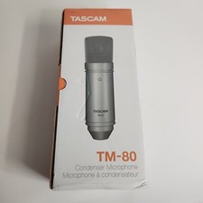TASCAM TM-80 Condenser Microphone - Silver - Brand NEW - Open Box - Never Used