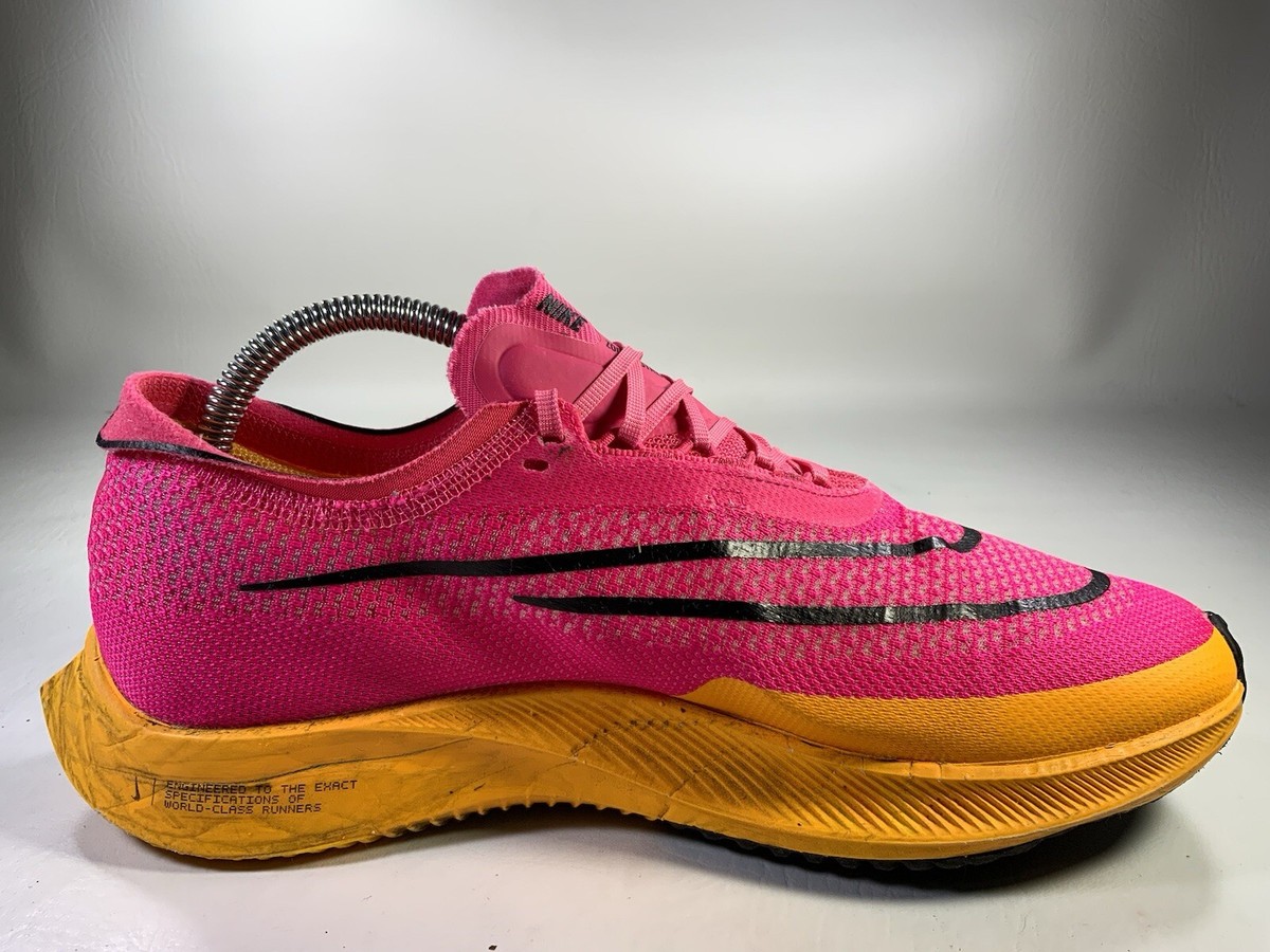 Nike ZoomX Streakfly Hyper Pink Laser Orange Black Mens Size 7.5
