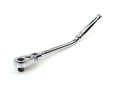 Tekton 3/8-Inch Drive 90 Tooth Flex Head Quick Release Bent Handle Ratchet