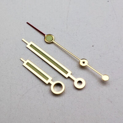 8.5*13*13MM Golden Trim Green Luminous Watch Hands For NH35A/NH36A Movement