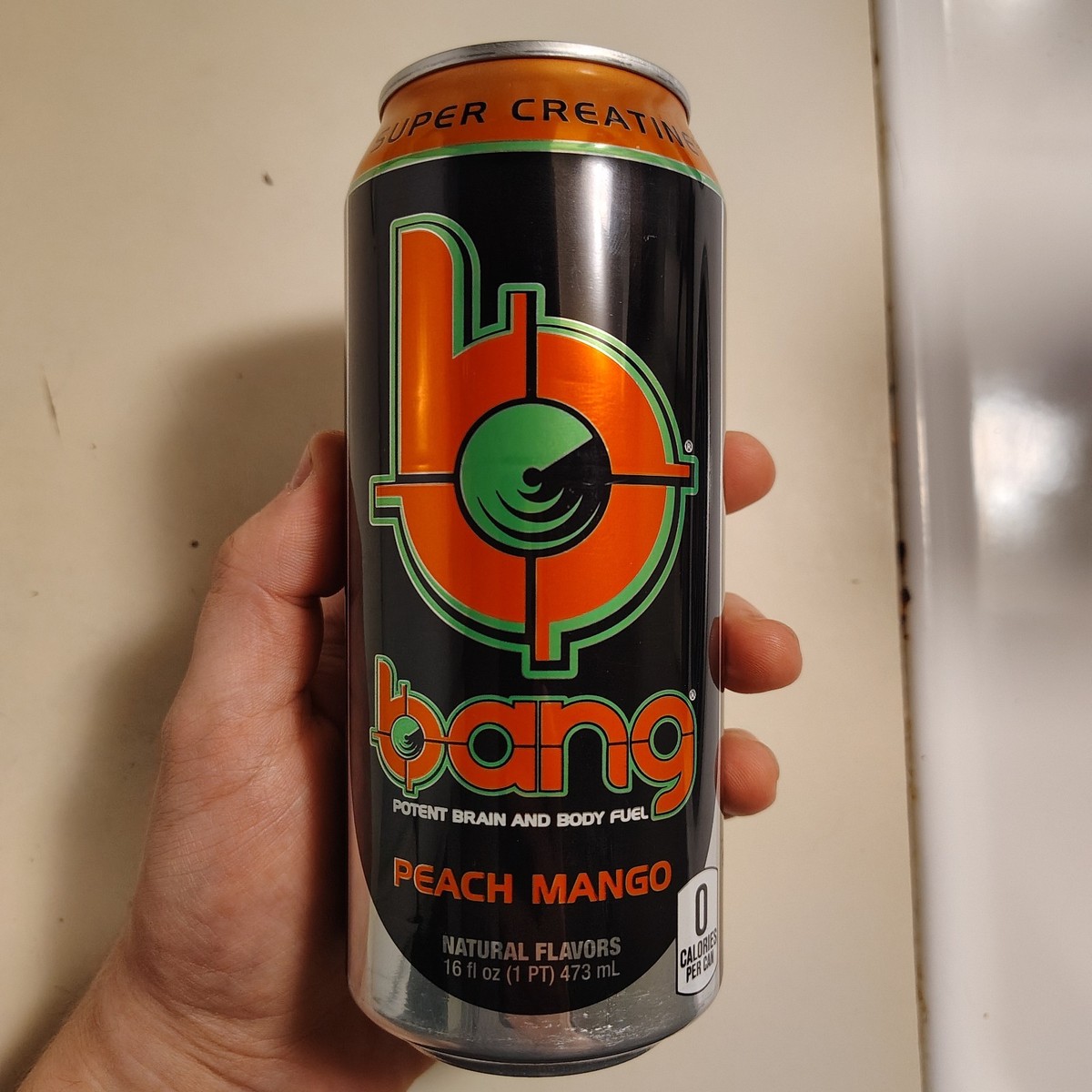 First Print Original Run Bang Energy Drink Peach Mango 3OOMG Made