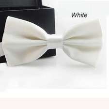 Classic Bow Tie Men Kids Boys Girls Solid Colour Wedding Party Necktie