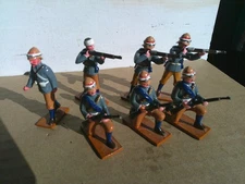 Trophy Miniatures, British Infantry firing rifles, Colonial Empire 1880's
