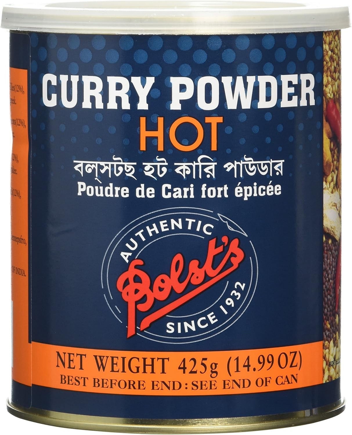 Bolst's Curry Powder Hot 425 g