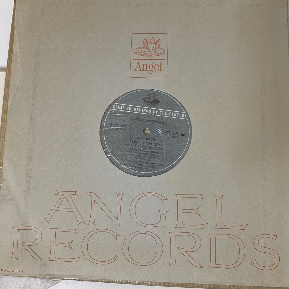 Wanda Landowska J.S. Bach Italian Concerto Angel, COLH 71 Original Packaging - Image 4 of 4