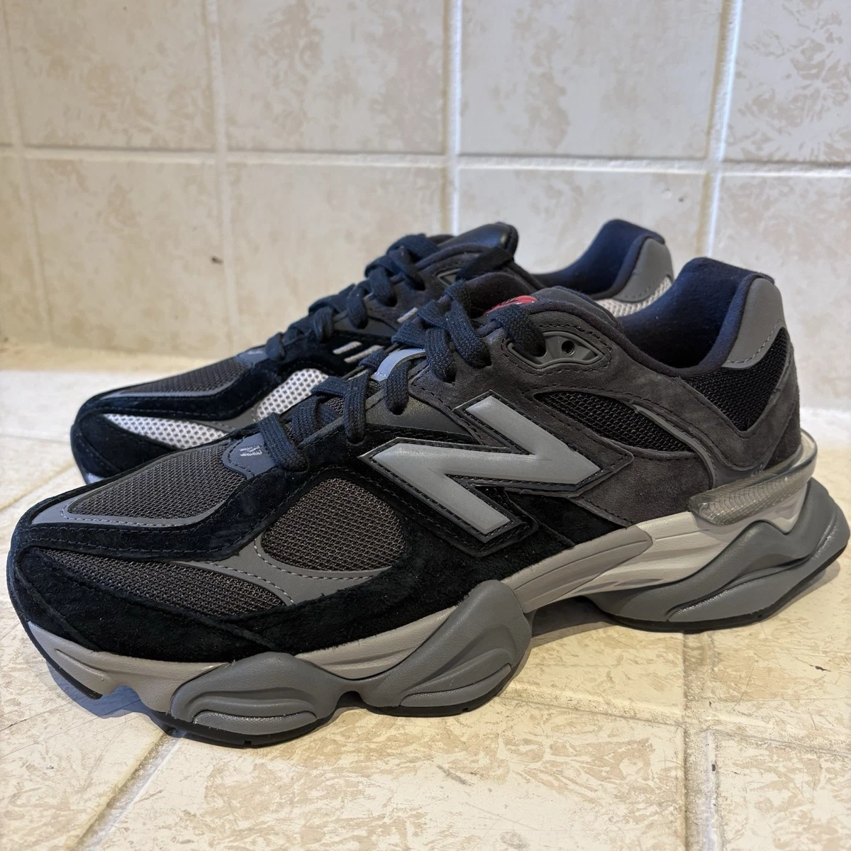 NEW BALANCE 9060 BLACK/GREY # U9060BLK US MENS SIZE 6.5 ( WOMEN 8 ) NEW BALANCE 9060 U9060BLB - Shiekh main image 3