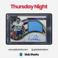 2020 PANINI SELECT DERRICK HENRY JUMBO SIG. SWATCHES WHITE PRIZM PATCH AUTO /25